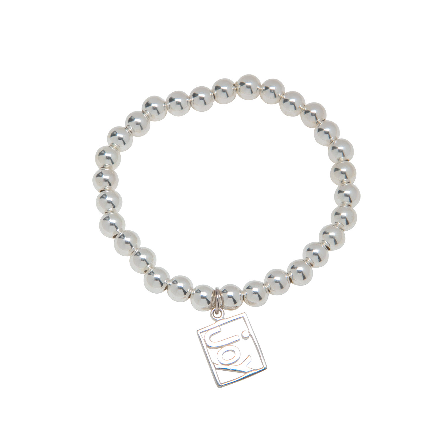 Sterling Silver Joy Charm Bracelet