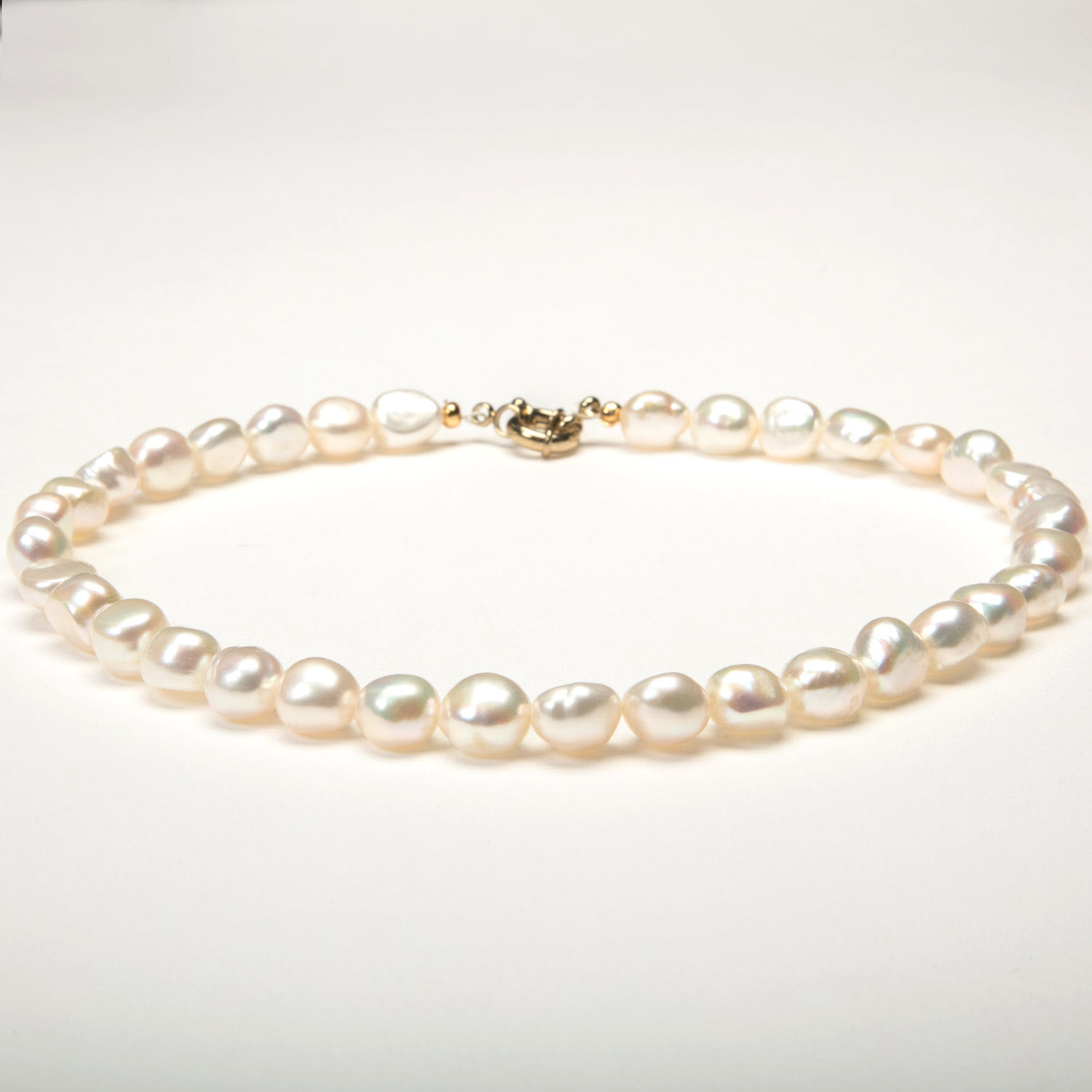 White Baroque Pearl Necklace - Luxe AAA Standard